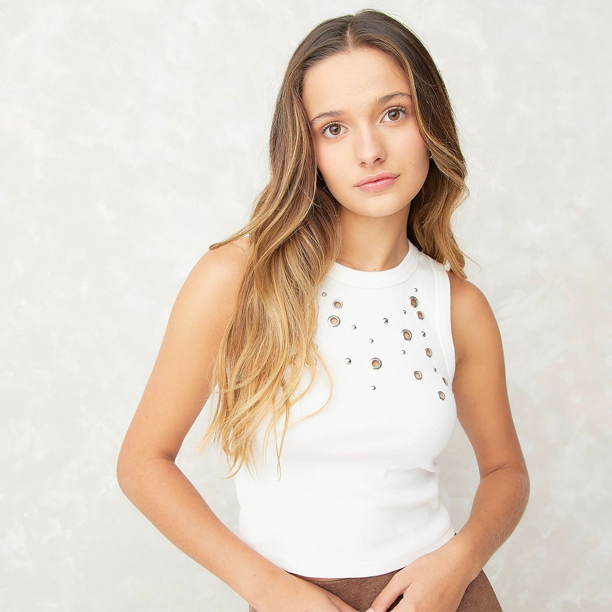 SYBILLA - Peto Sybilla Sin Mangas Algodón Mujer Casual