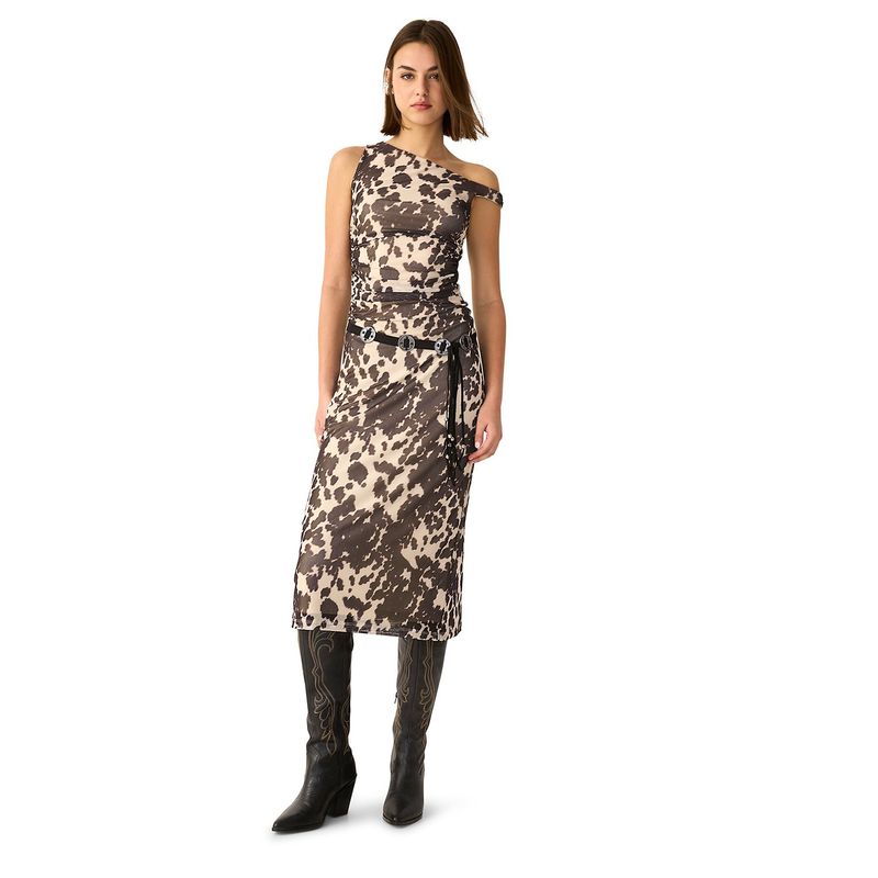 SYBILLA - Vestido Maxi Mujer Sybilla Estampado Casual