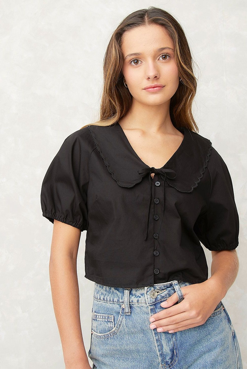 SYBILLA - Blusa Sybilla Manga Corta Algodón Mujer