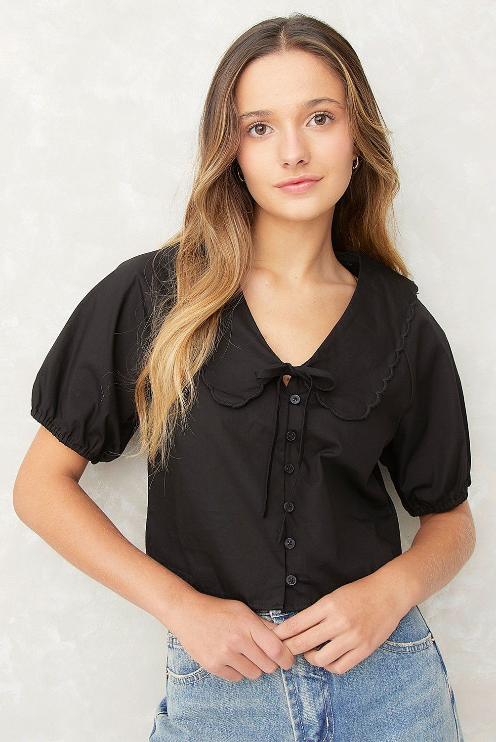 SYBILLA - Blusa Sybilla Manga Corta Algodón Mujer