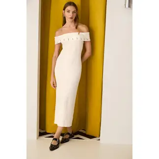 SYBILLA - Vestido Midi Tejido Mujer