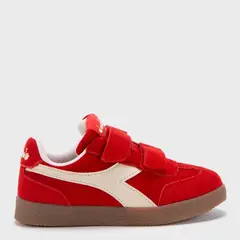 DIADORA - Bamtelo Zapatilla Niña Cuero Rojo (27 a 33)