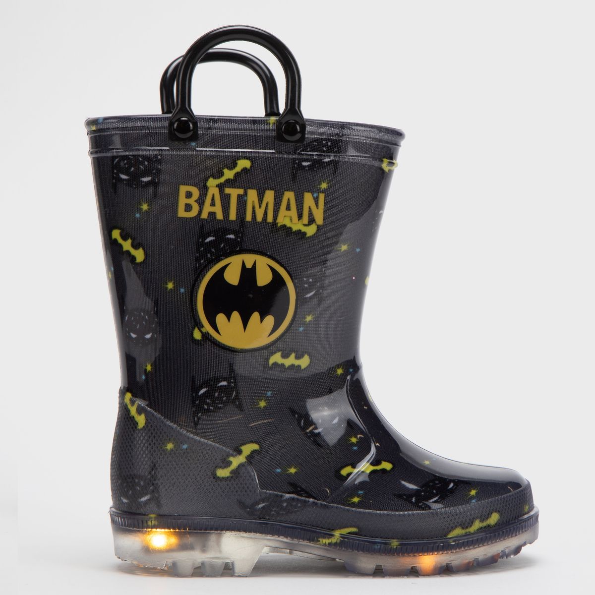 WARNER BROS - Bota de Agua Niño Con Luces Negro (22 a 26) Warner Bros