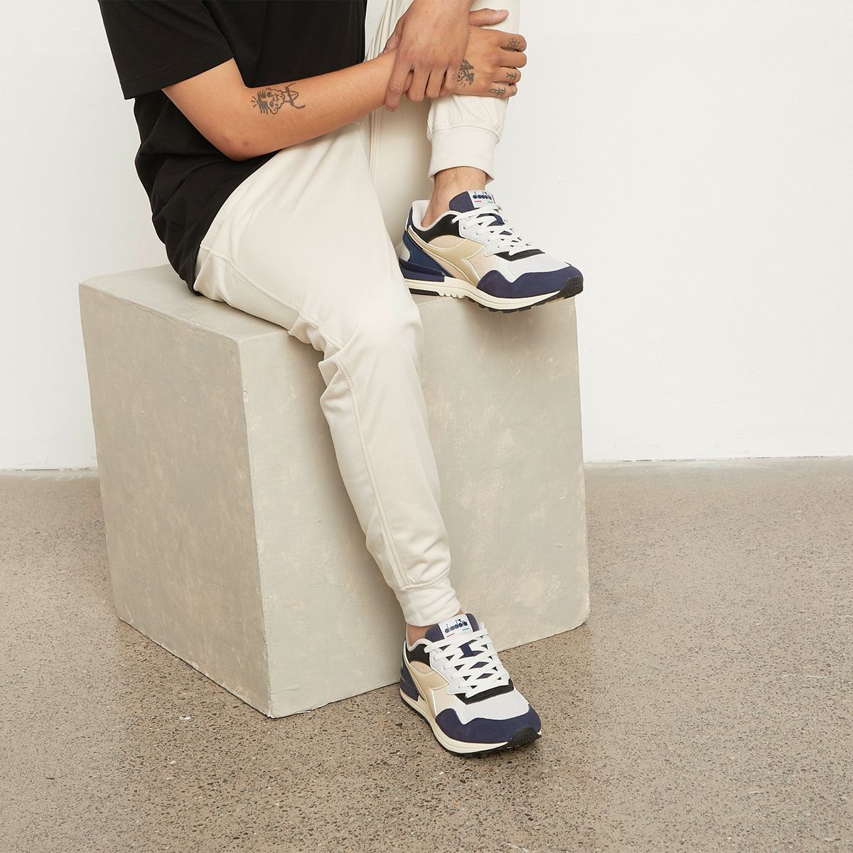 DIADORA - Zapatilla Urbana Hombre Azul Diadora