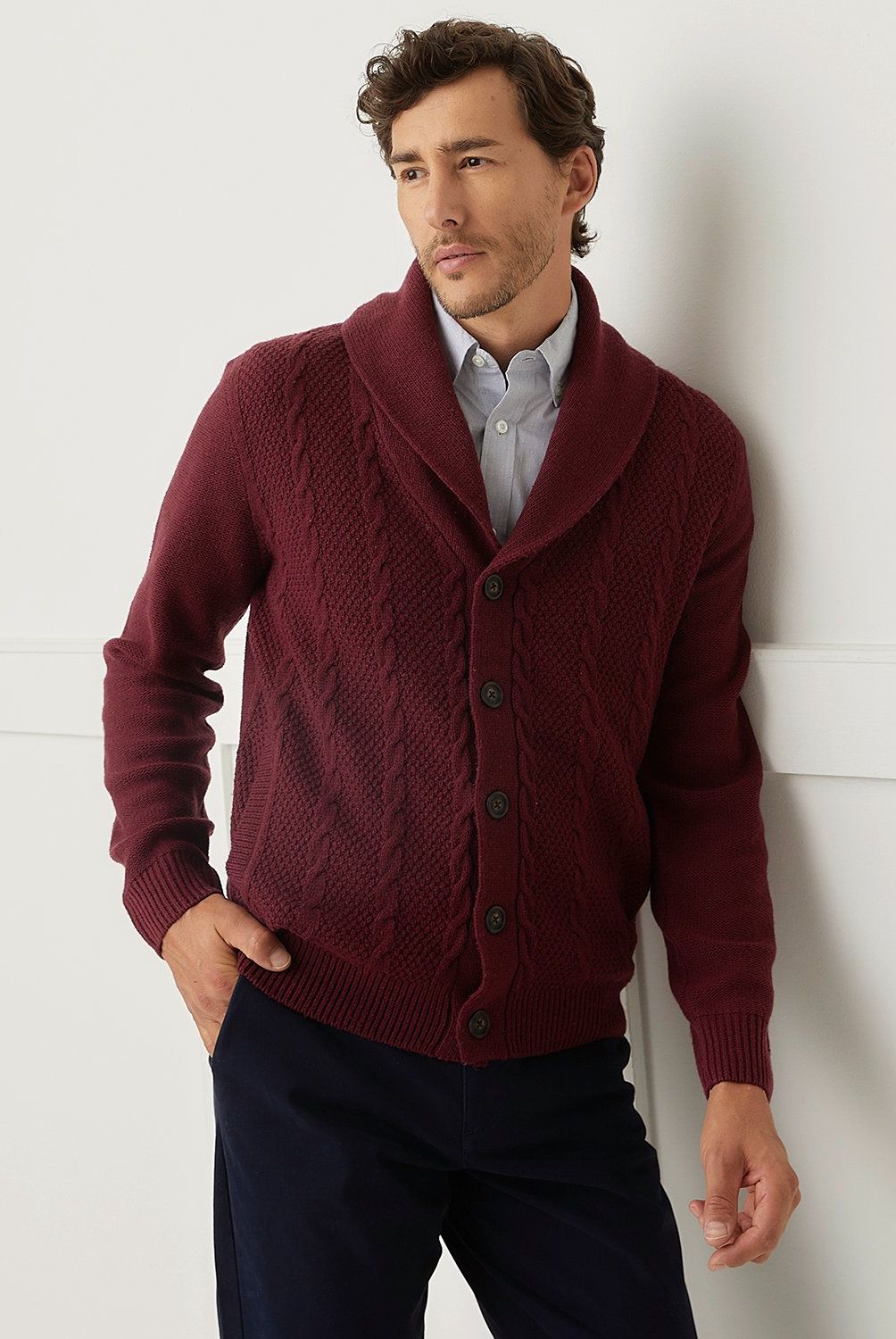 CHRISTIAN LACROIX - Cardigan Cuello Shawll Hombre Christian Lacroix