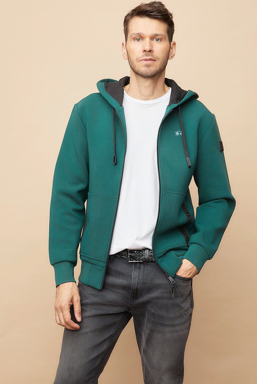 LA MARTINA - Polerón Full Zipper Hombre La Martina