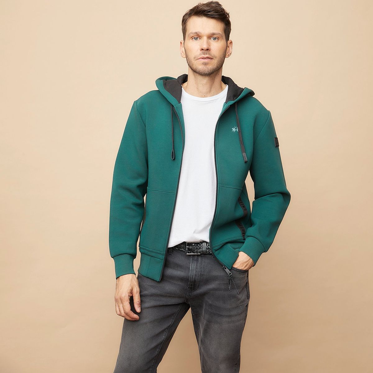 LA MARTINA - Polerón Full Zipper Hombre La Martina