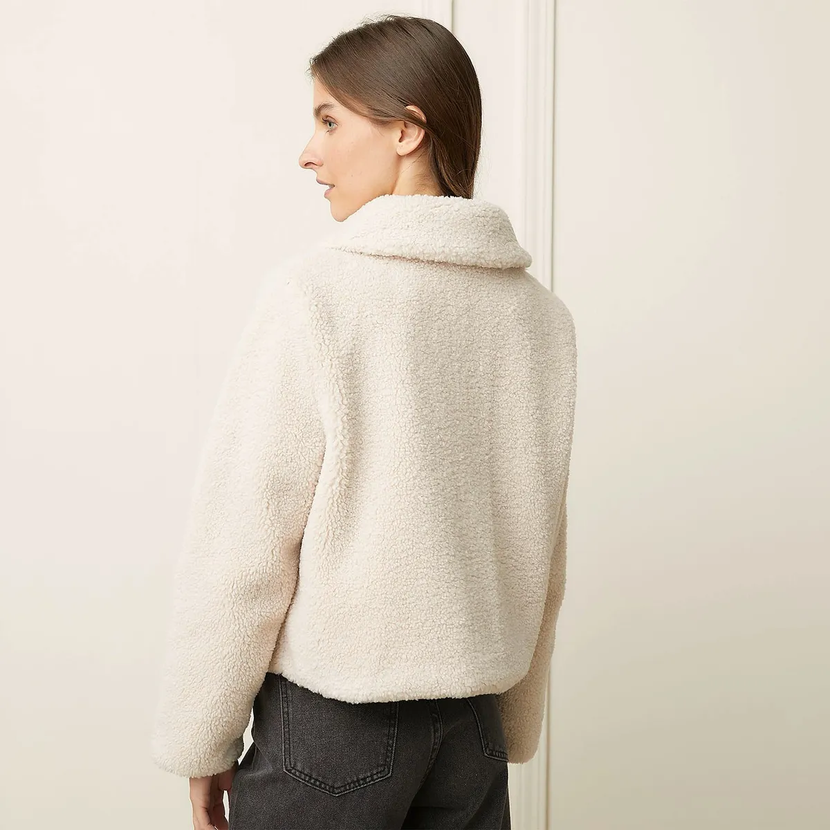 BASEMENT - Chaqueta Peluda Mujer Basement