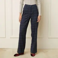 BASEMENT - Pantalón Recto Tiro Medio Mujer