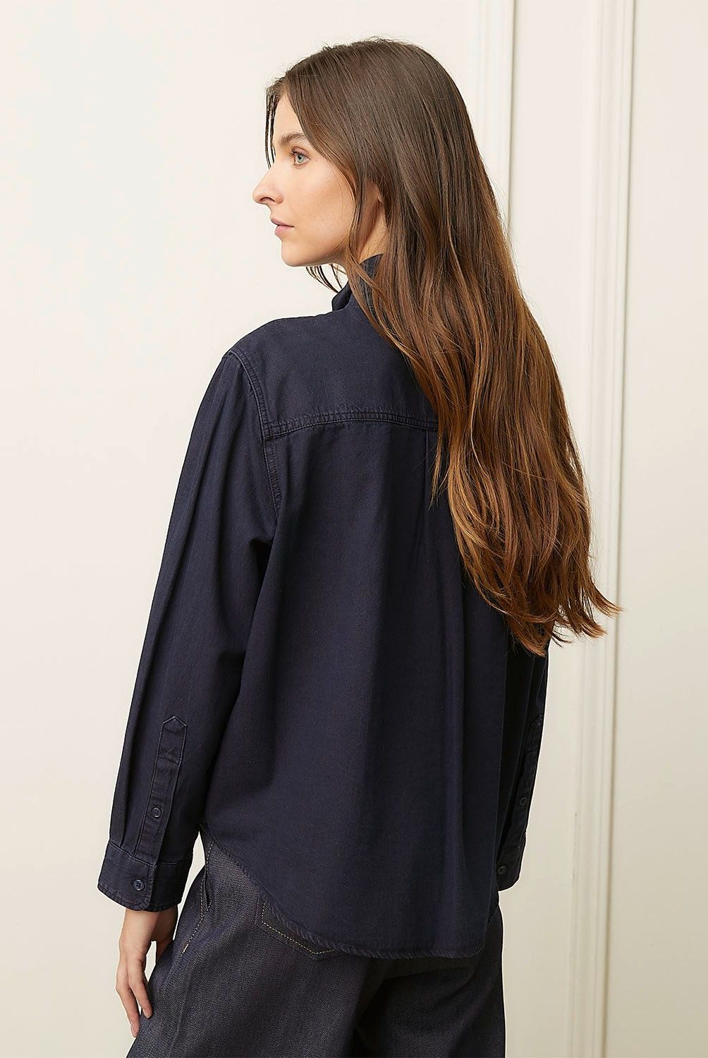 BASEMENT - Blusa Manga Larga Algodón Mujer Basement