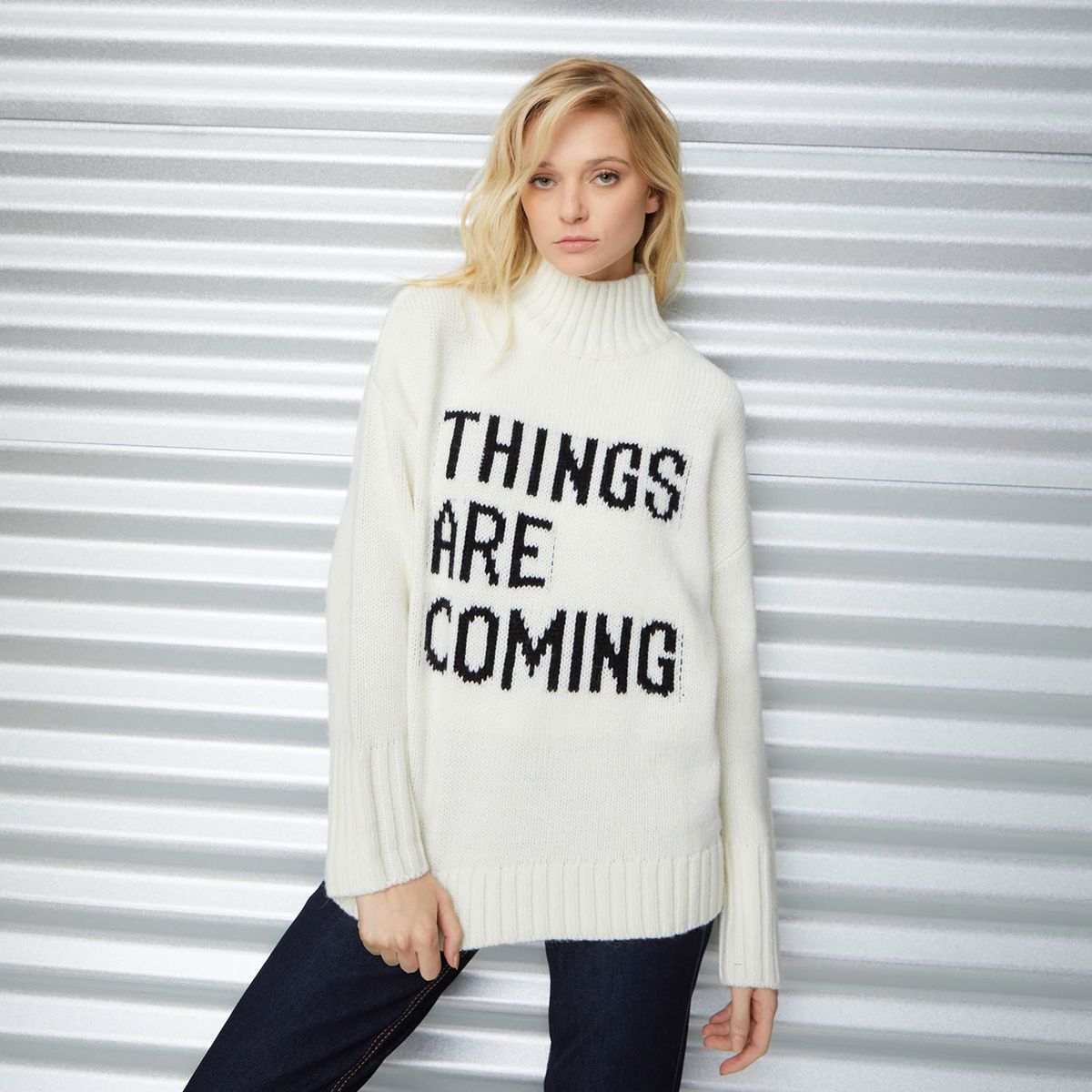 AMERICANINO - Sweaters Americanino Manga Larga Cuello Alto Mujer Acrílico Lana