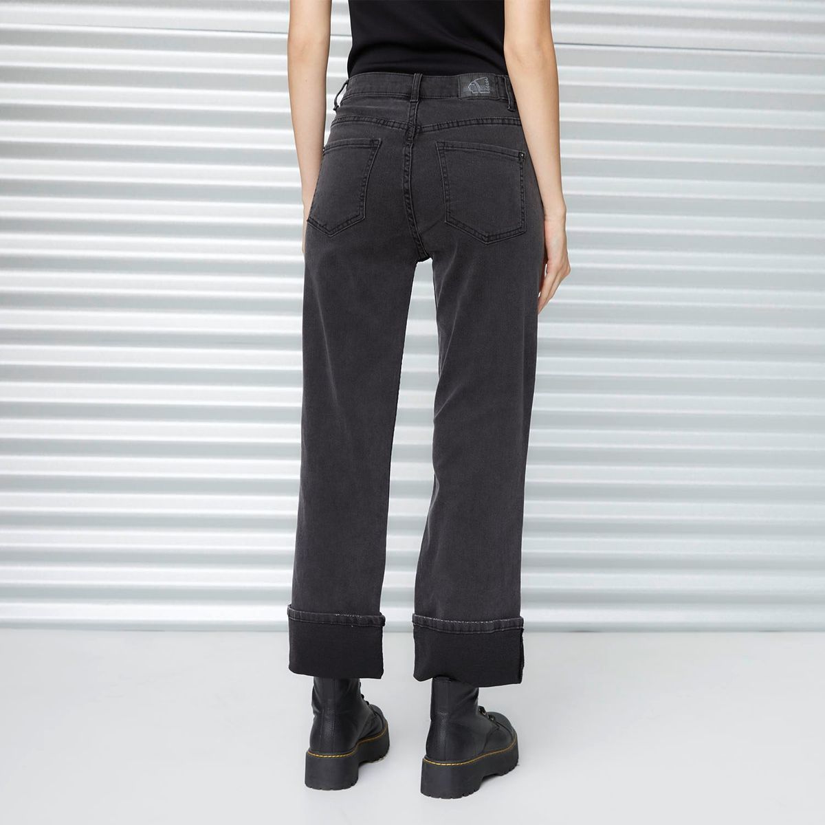 AMERICANINO - Jeans Básico Tiro Medio Mujer Americanino