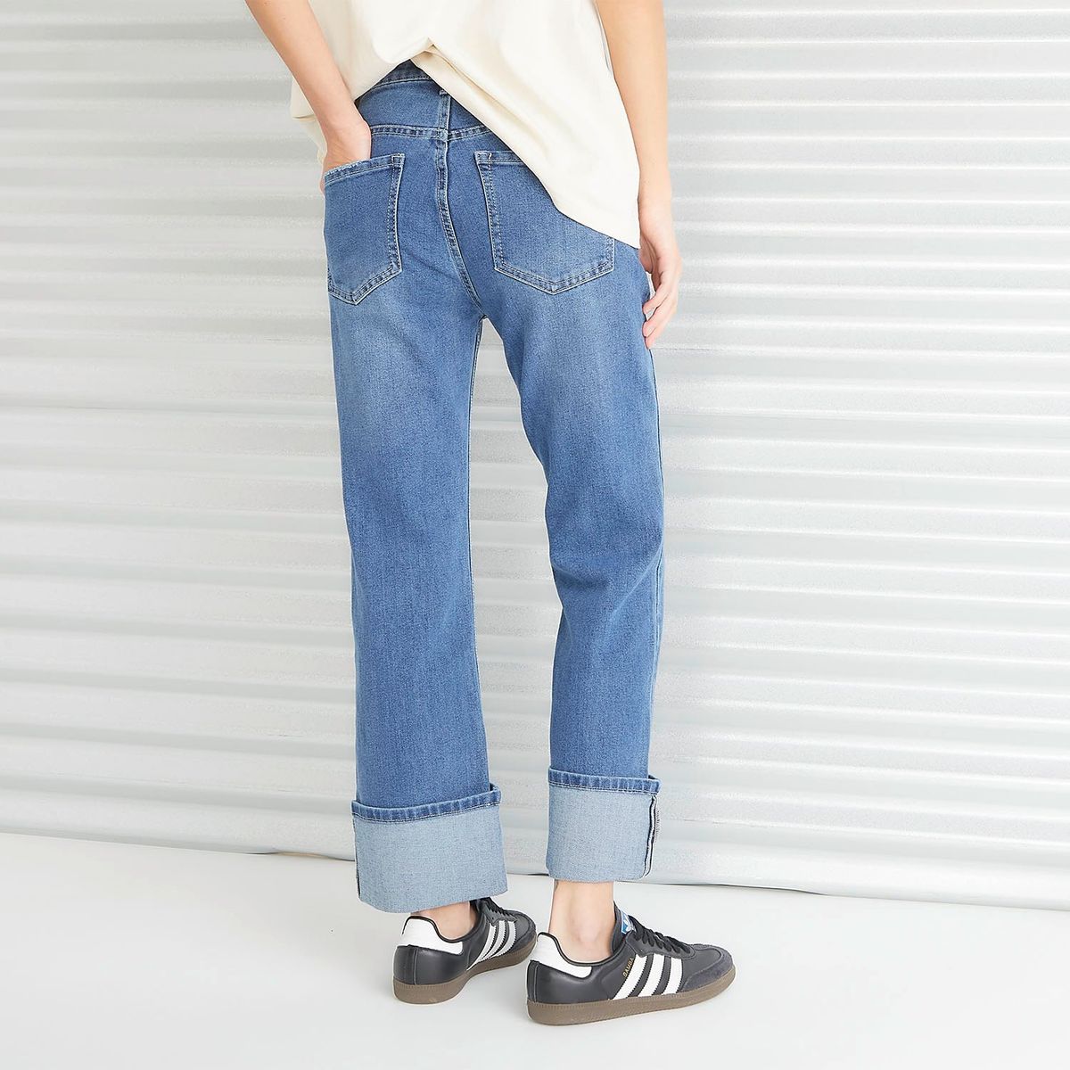 AMERICANINO - Jeans Straight Tiro Medio Mujer Americanino