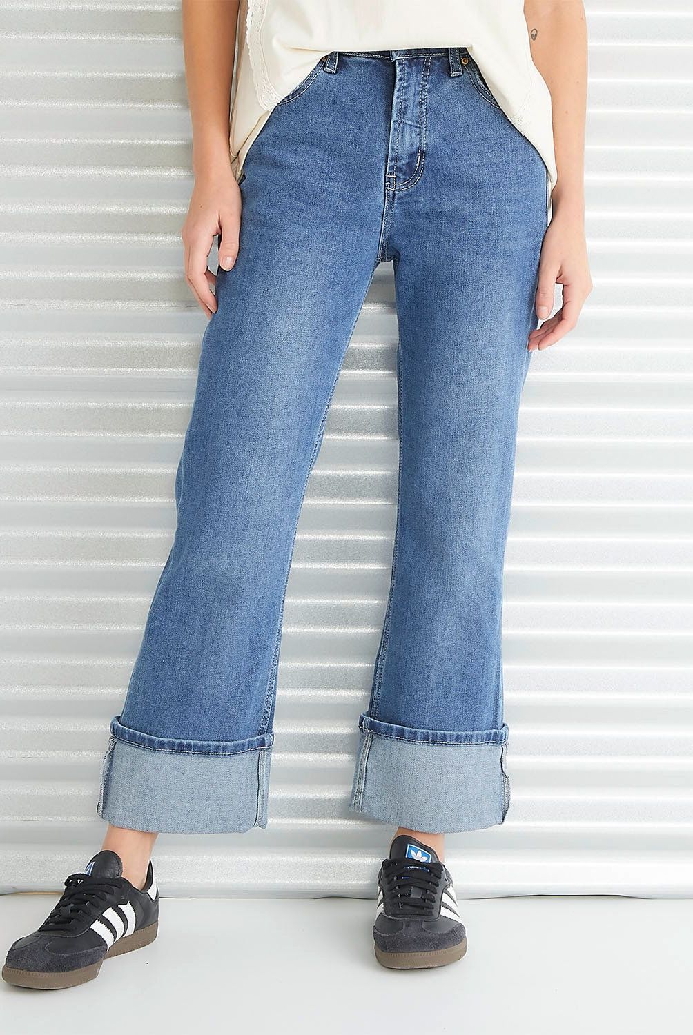 AMERICANINO - Jeans Básico Tiro Medio Mujer Americanino