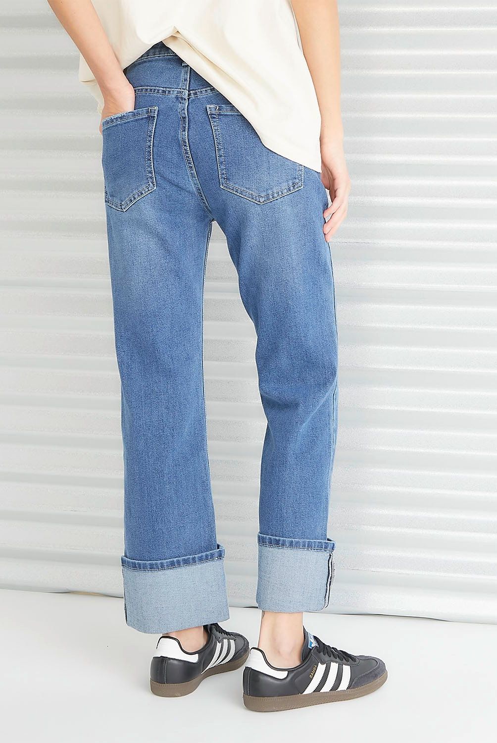 AMERICANINO - Jeans Básico Tiro Medio Mujer Americanino
