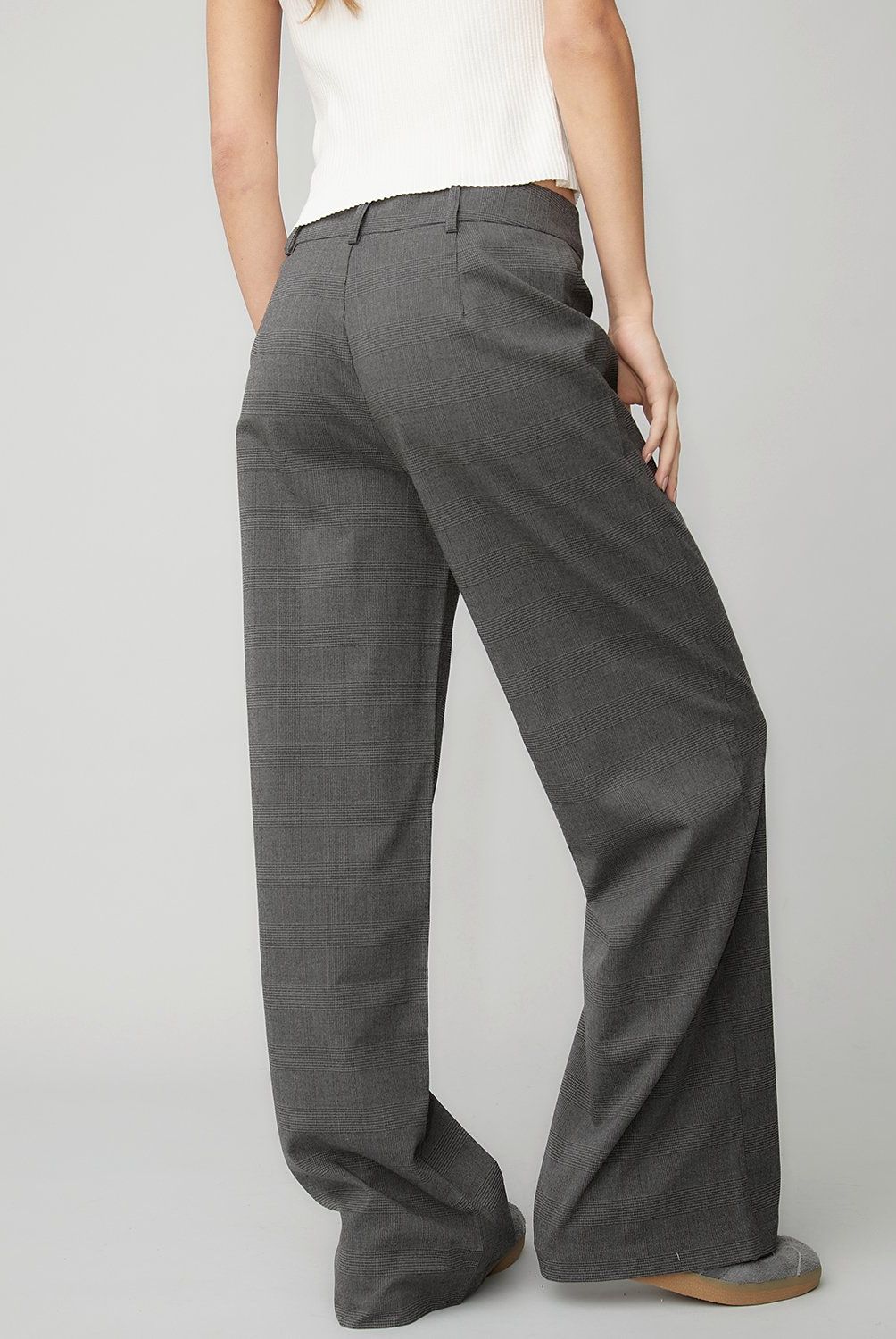 AMERICANINO - Pantalón Sastre Wide Leg Tiro Alto Mujer Americanino