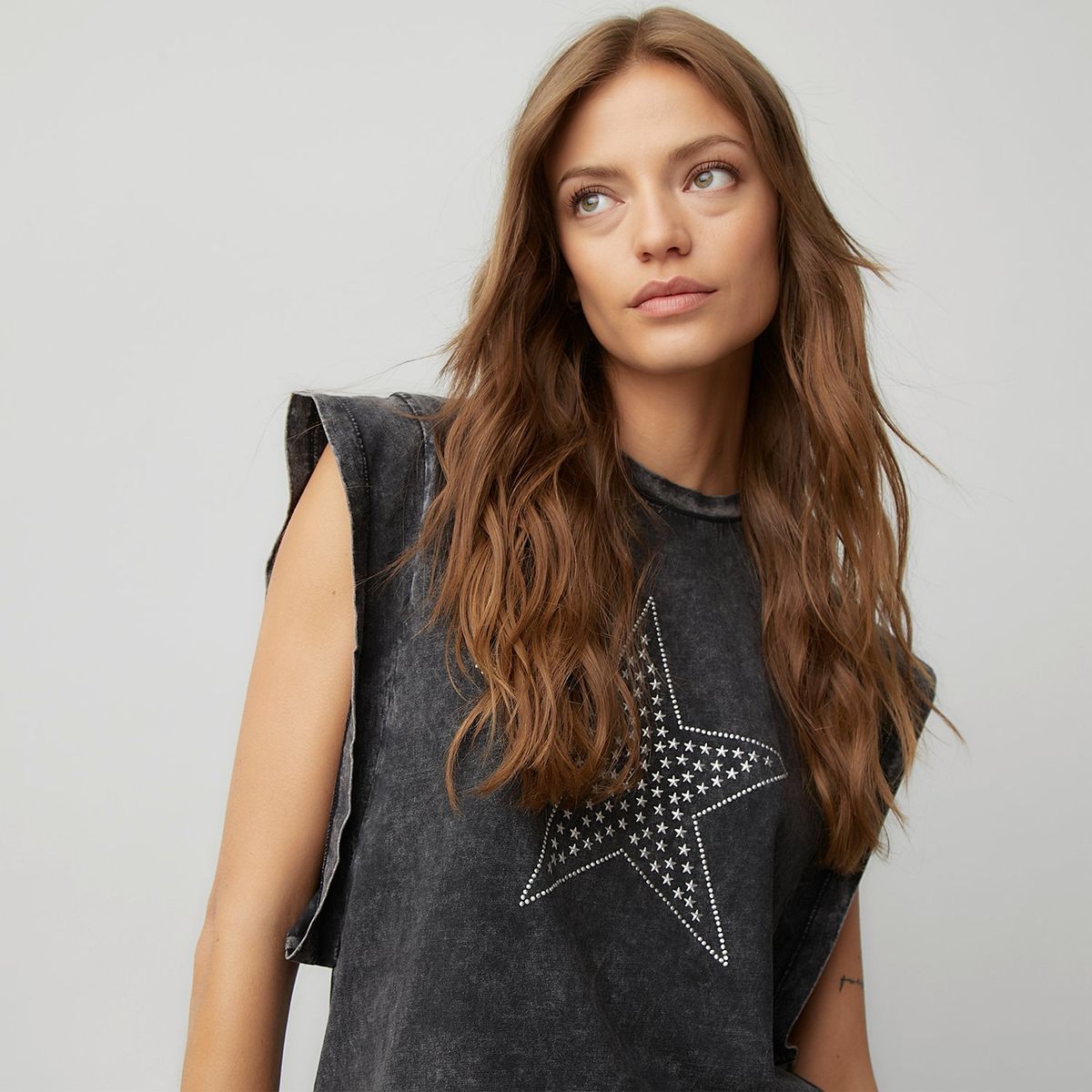 AMERICANINO - Polera Americanino Manga Corta Algodón Mujer Estampada