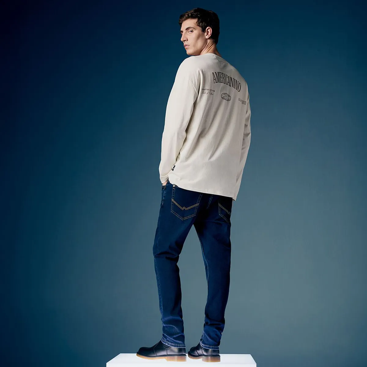 AMERICANINO - Jeans Skinny Hombre Americanino