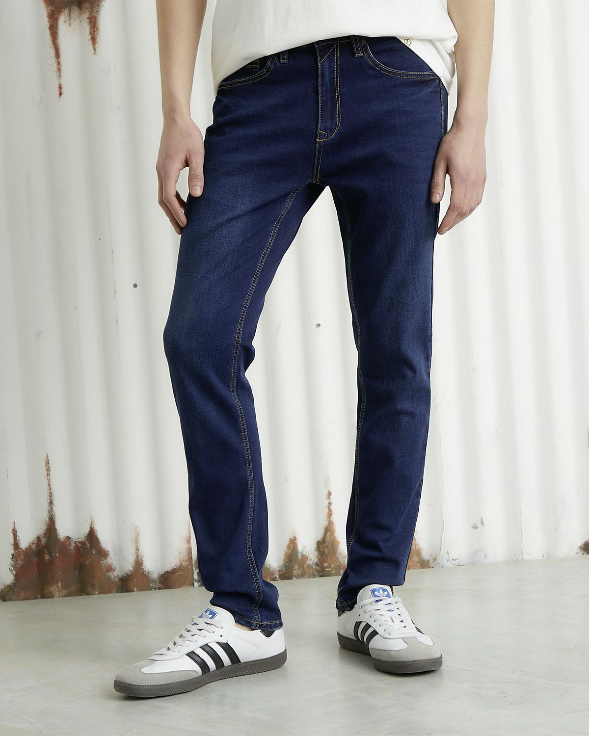 Jeans Skinny Fit Tiro Medio Hombre Americanino Americanino Chile
