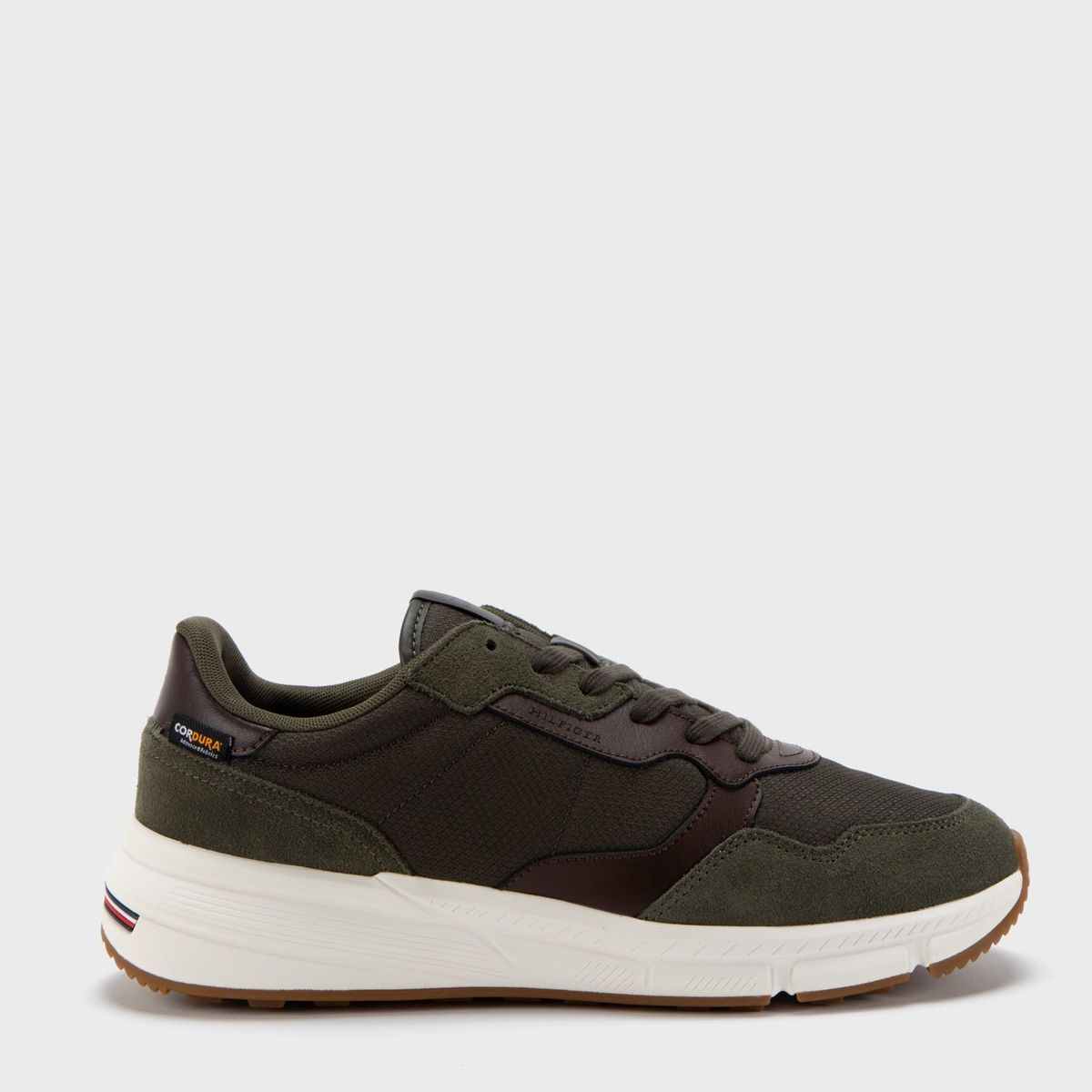 TOMMY HILFIGER - Zapatilla Urbana Hombre Cuero Verde Tommy Hilfiger