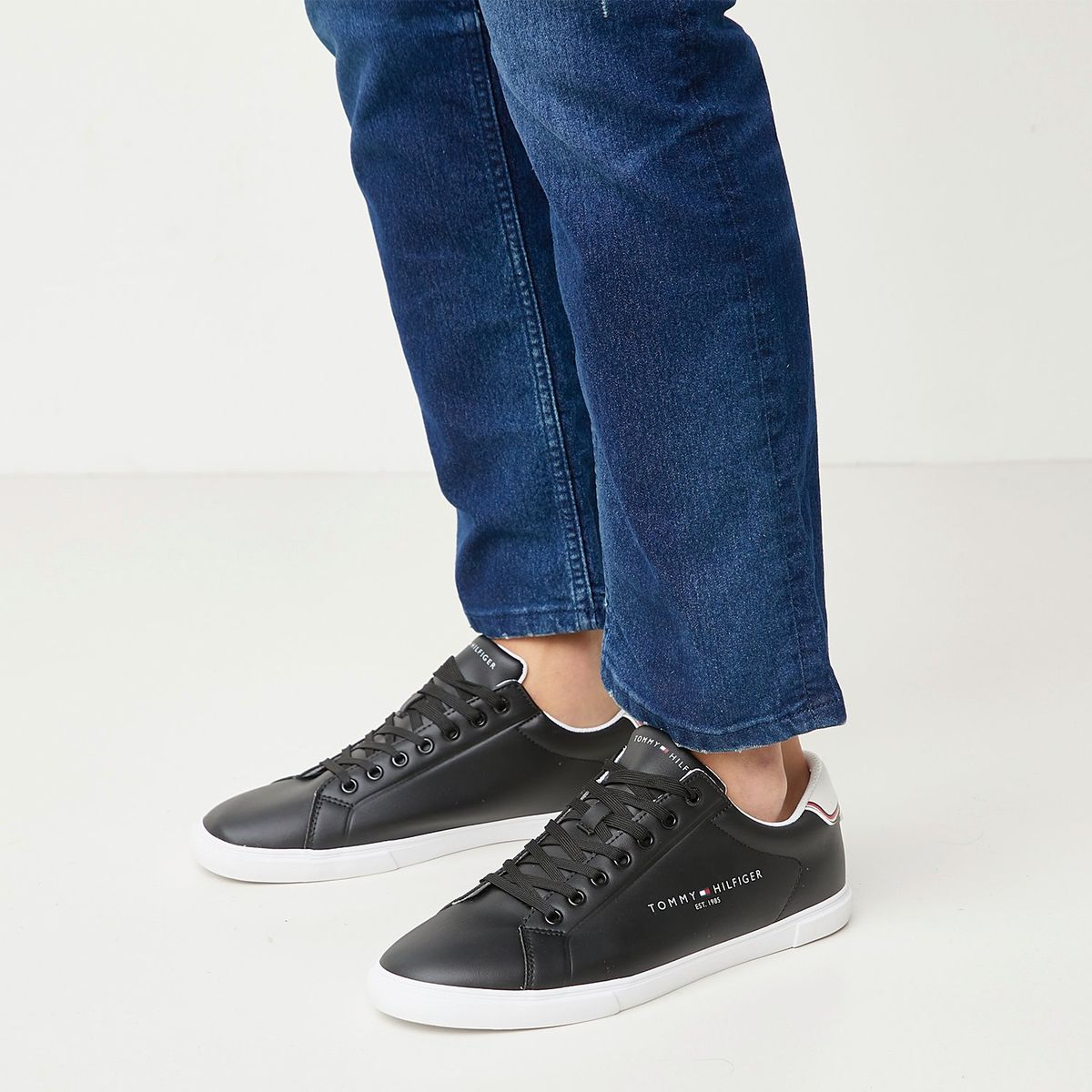 TOMMY HILFIGER - Zapatilla Urbana Hombre Negro Tommy Hilfiger