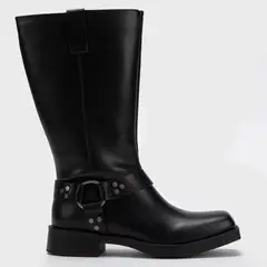 SYBILLA - Bota Biker Mujer Negro