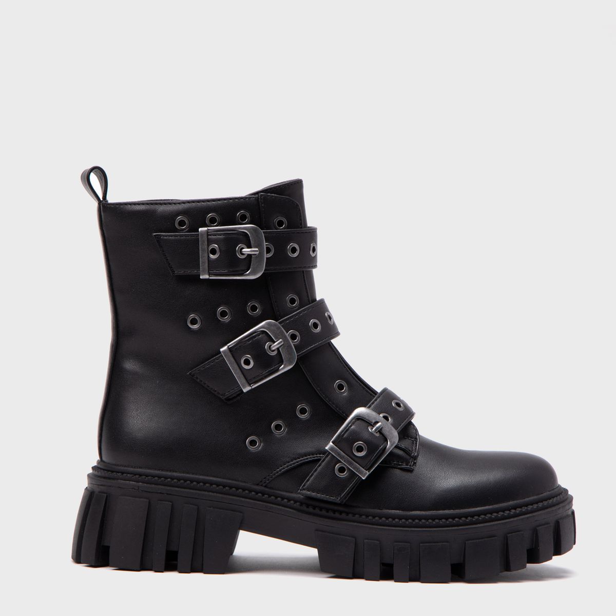 SYBILLA - Botín Biker Mujer Negro Sybilla