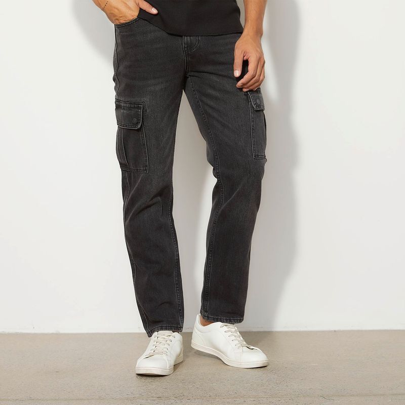 MOSSIMO - Jeans Cargo Straight Hombre Mossimo