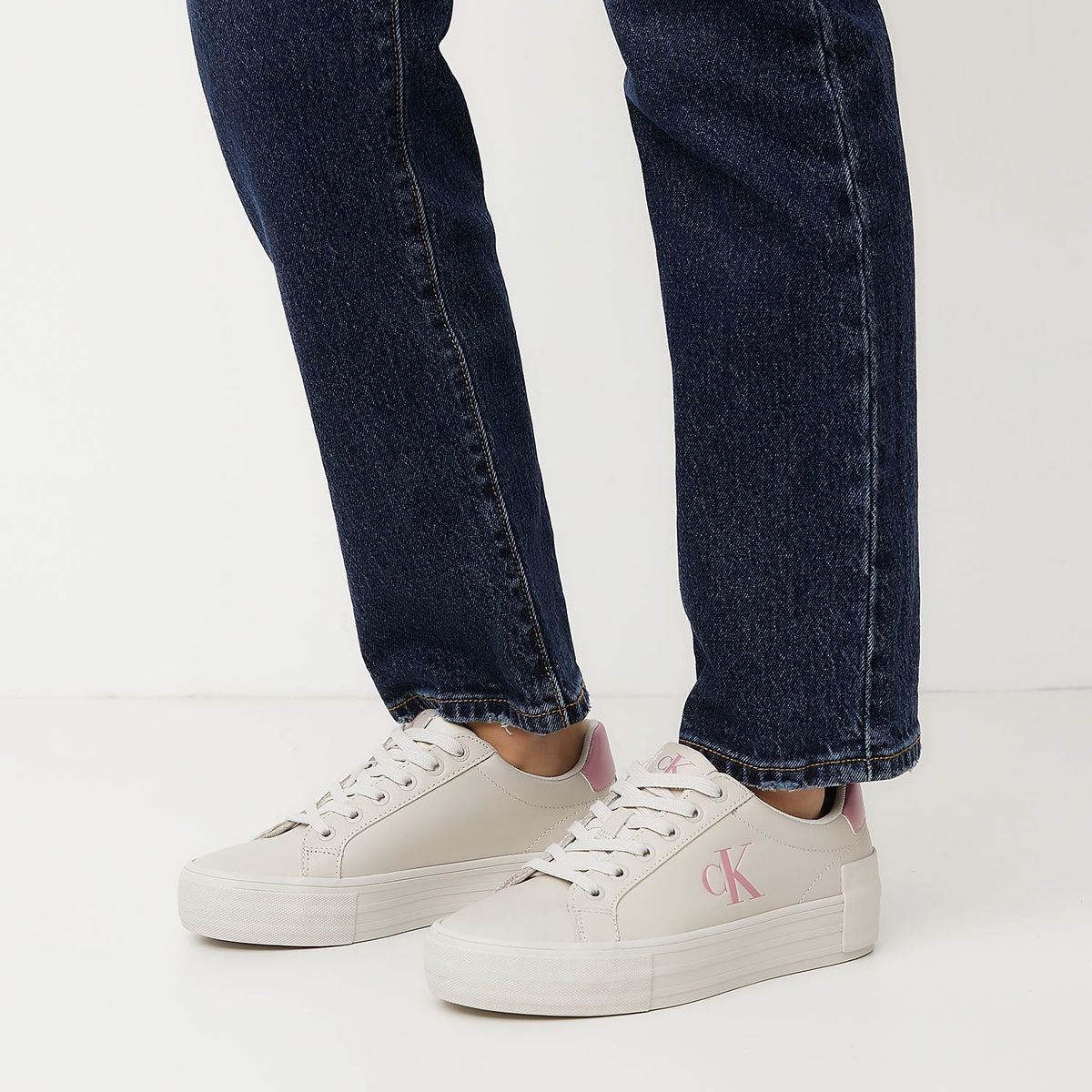 CALVIN KLEIN - Zapatilla Urbana Mujer Beige Calvin Klein