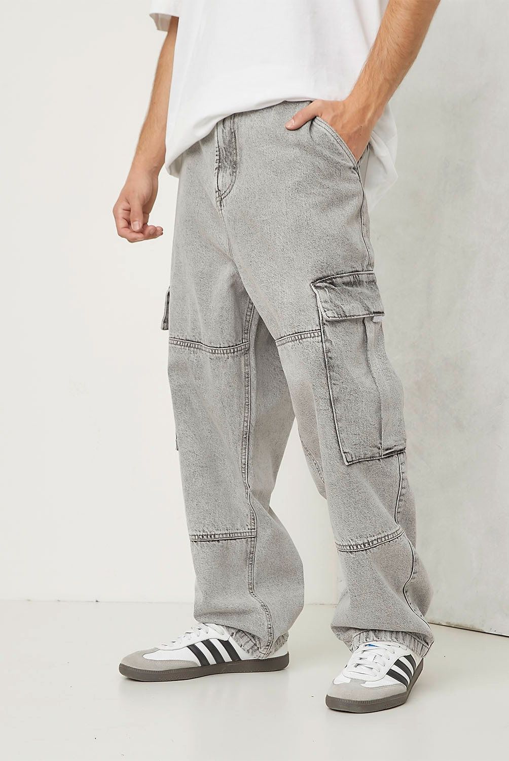 BEARCLIFF - Jeans Cargo Fit Hombre Bearcliff