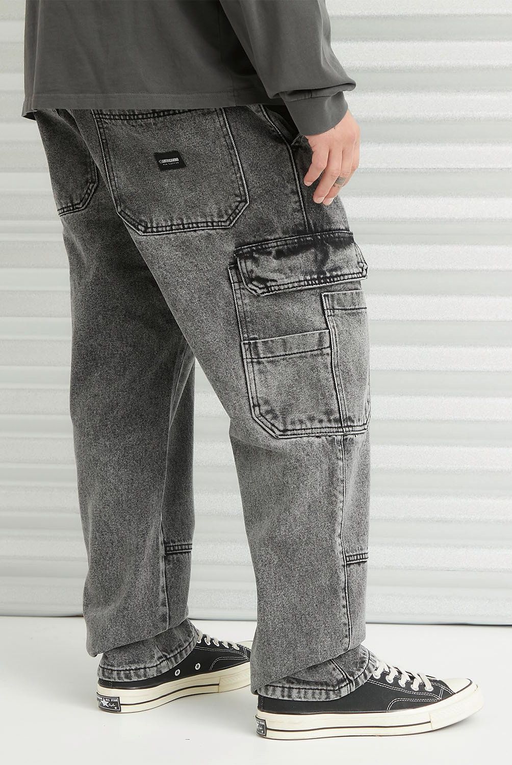 AMERICANINO - Jeans Cargo Tiro Medio Hombre Americanino