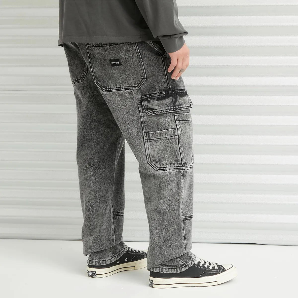 AMERICANINO - Jeans Cargo Tiro Medio Hombre Americanino