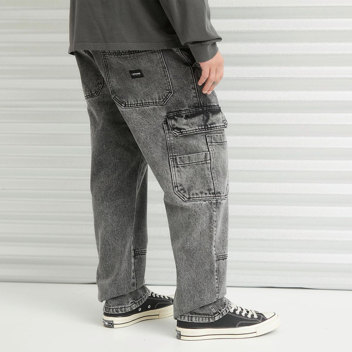 AMERICANINO - Jeans Cargo Tiro Medio Hombre Americanino