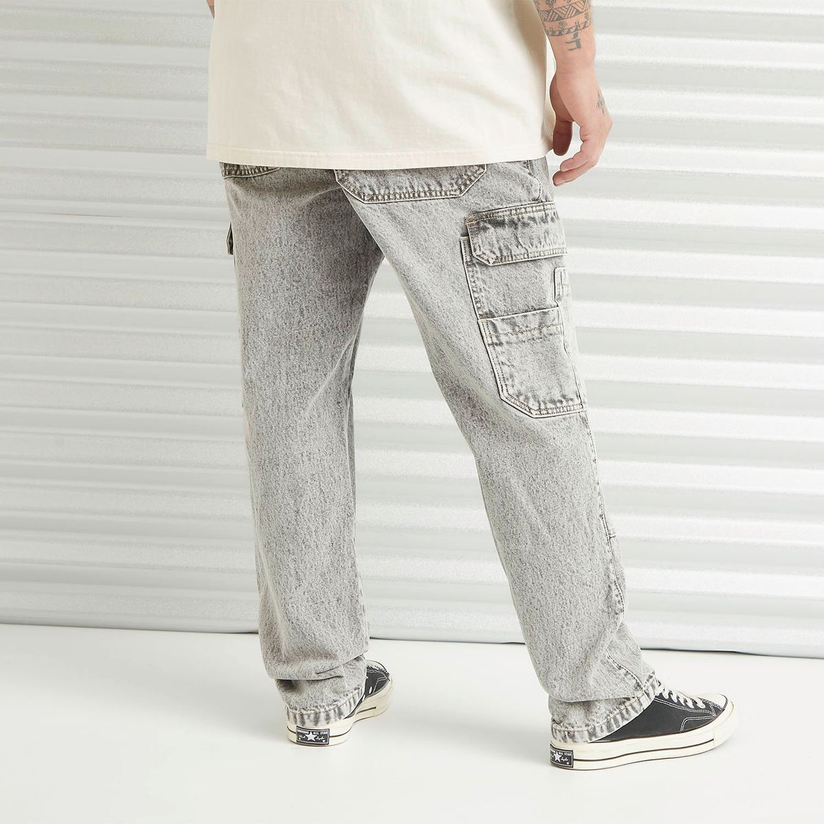 AMERICANINO - Jeans Cargo Tiro Medio Hombre Americanino