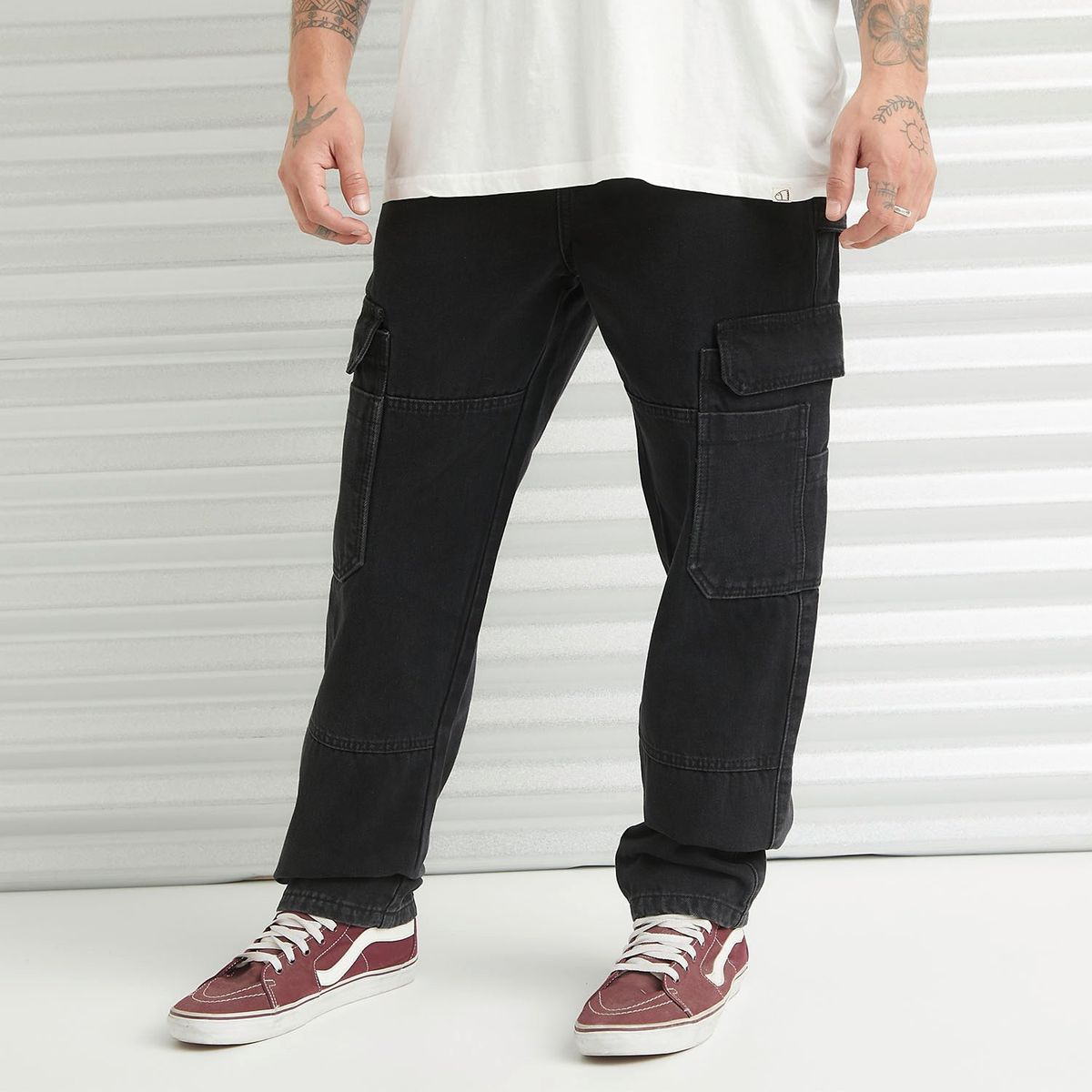 AMERICANINO - Jeans Cargo Tiro Medio Hombre Americanino