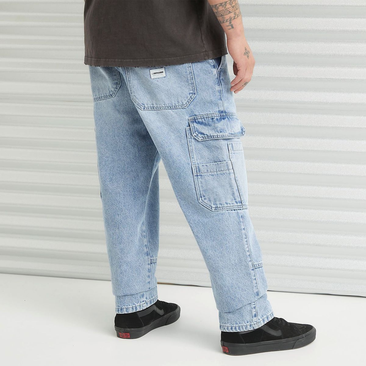 AMERICANINO - Jeans Cargo Tiro Medio Hombre Americanino