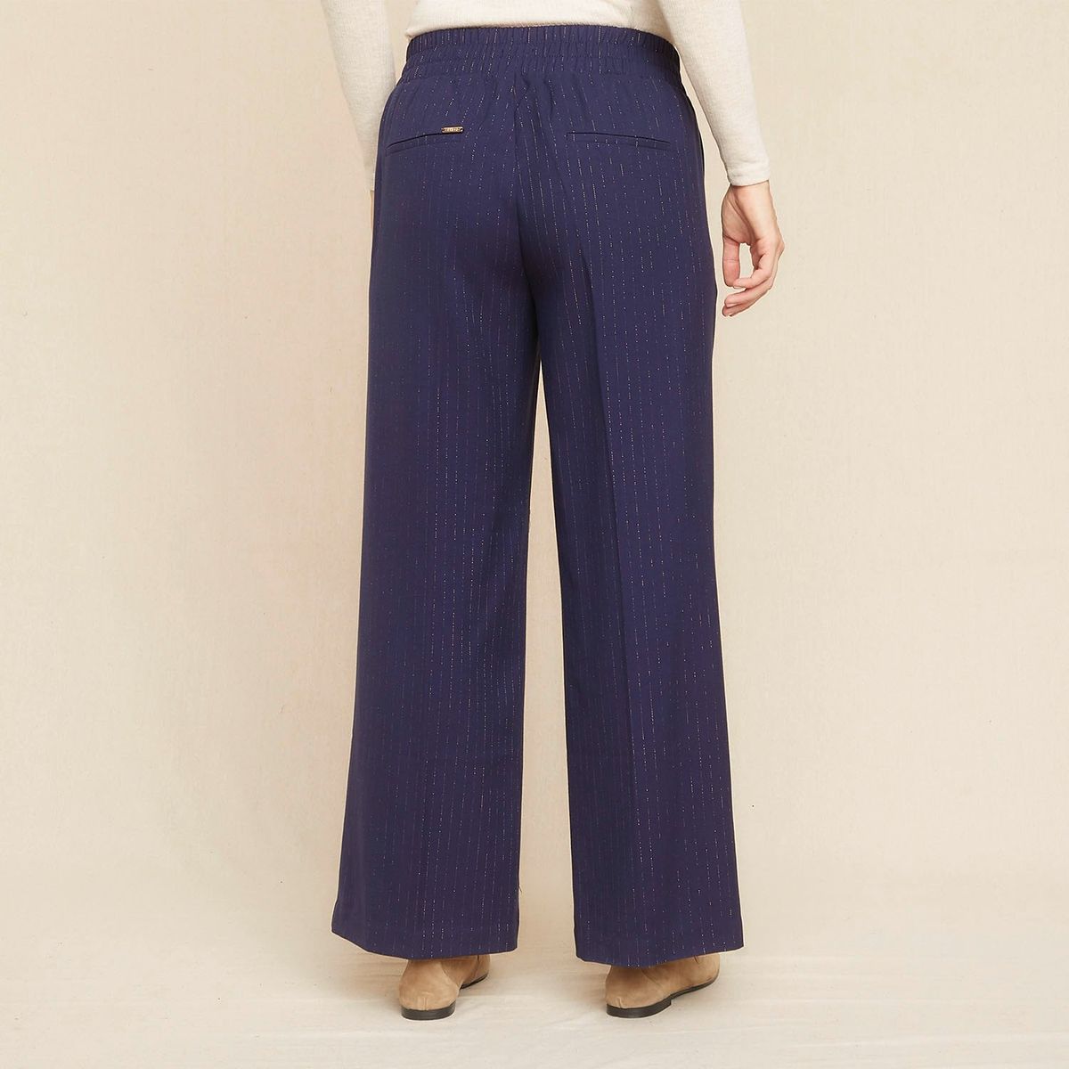 S COCCI - Pantalón Culotte Tiro Alto Holgado Mujer S Cocci