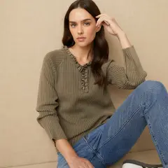 UNIVERSITY CLUB - Polera Manga Larga Algodón Mujer