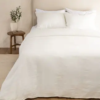 CASA CANTABRIA - Funda Plumon 100% Lino Ivory