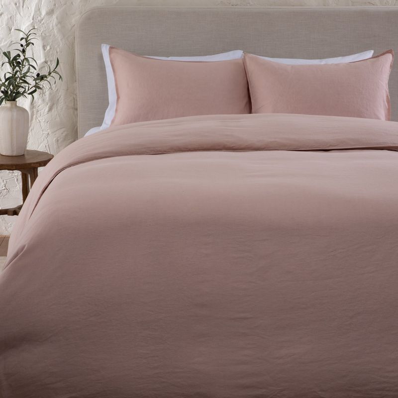 CASA CANTABRIA - Funda Plumón 100% Lino Rose Casa Cantabria