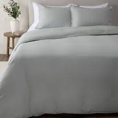 CASA CANTABRIA - Funda Bicolor/L 100% Lino Sage 2 Plazas