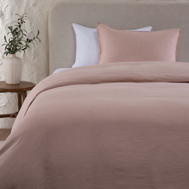 CASA CANTABRIA - Funda Plumón 100% Lino Rose Casa Cantabria