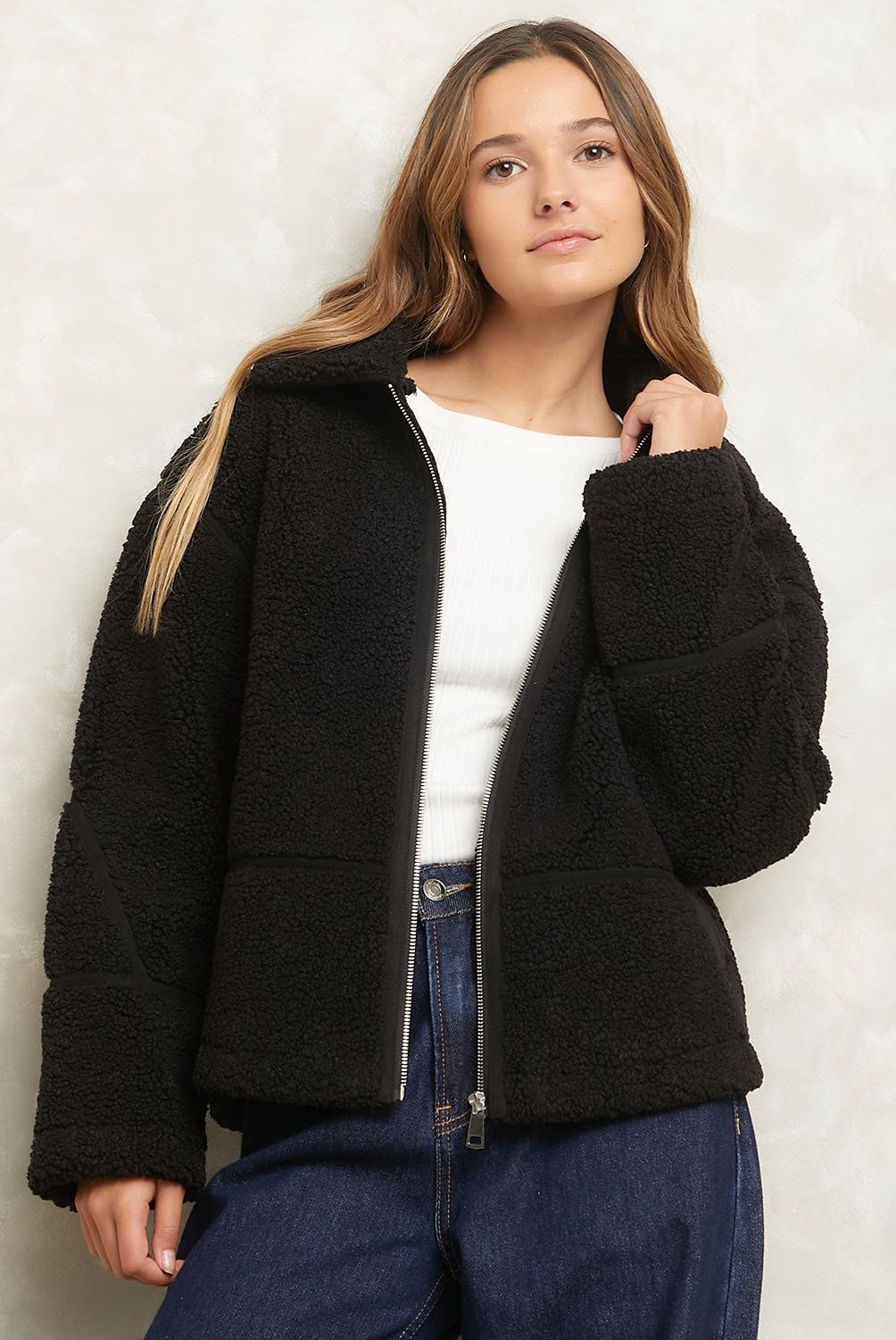 SYBILLA - Chaquetón Peludo Mujer Sybilla