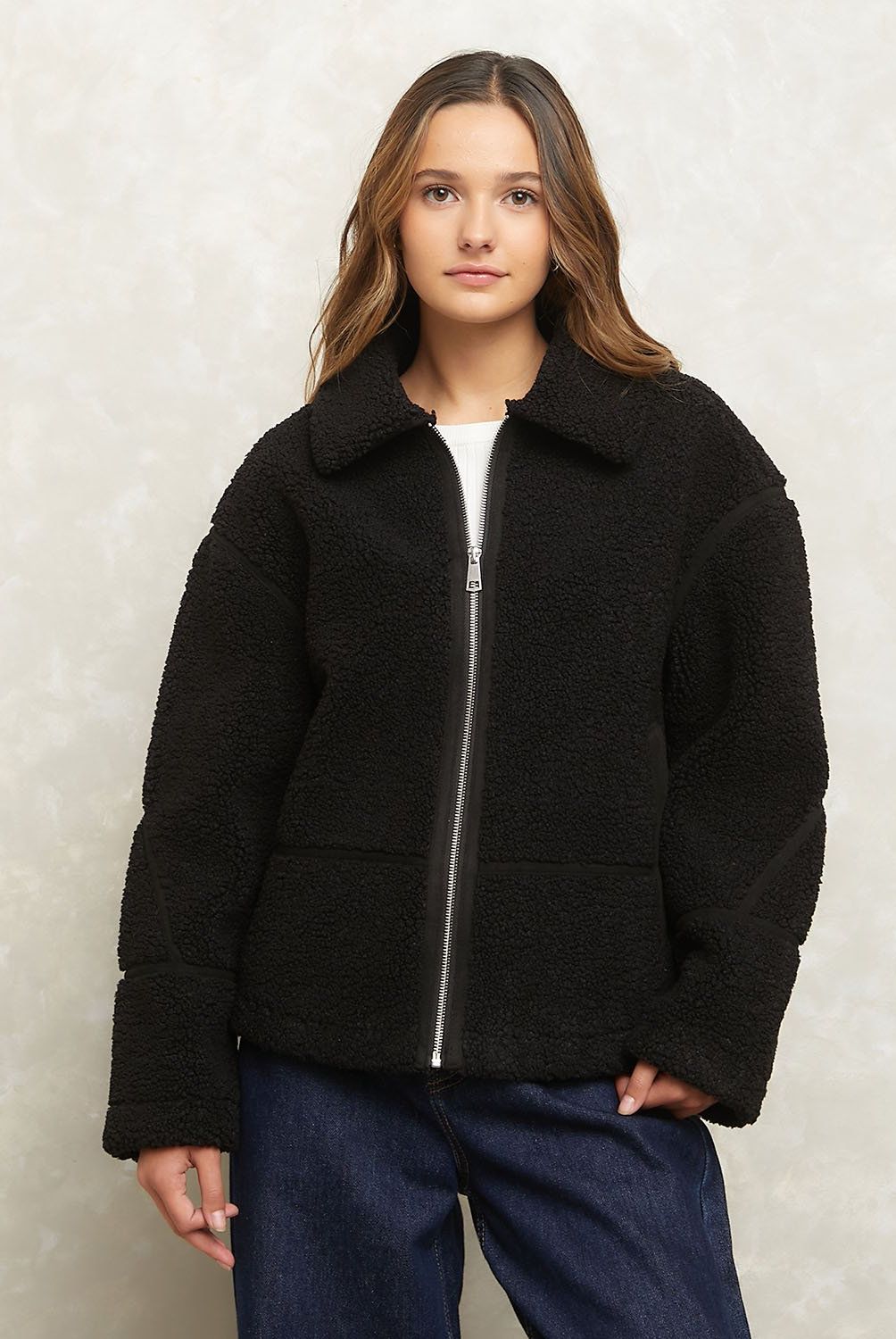 SYBILLA - Chaquetón Peludo Mujer Sybilla