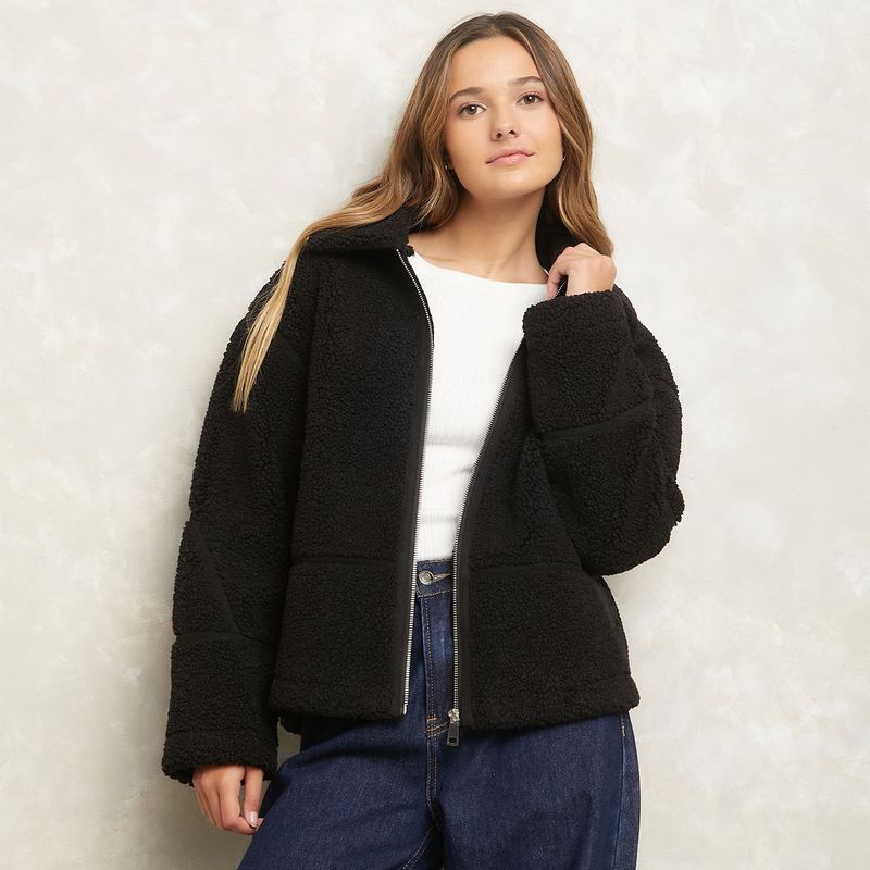 SYBILLA - Chaquetón Peludo Mujer Sybilla