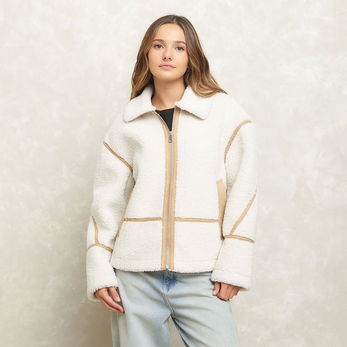 SYBILLA - Chaquetón Peludo Mujer Sybilla