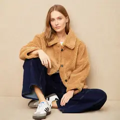 UNIVERSITY CLUB - Chaquetón Peludo Mujer