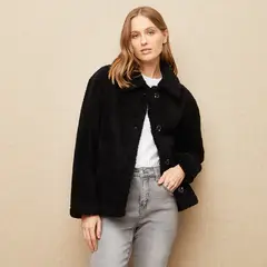 UNIVERSITY CLUB - Chaquetón Peludo Mujer