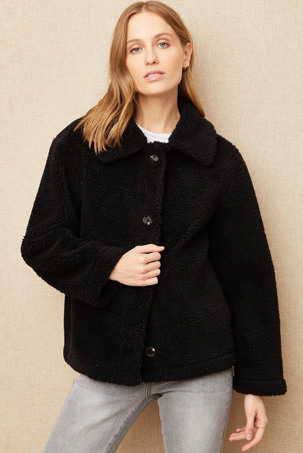 UNIVERSITY CLUB - Chaquetón Peludo Mujer University Club