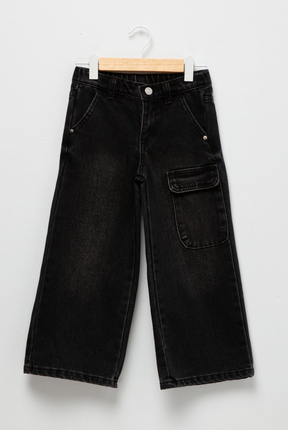 YAMP - Jeans Wide Leg Denim Yamp Niña Tiro Medio